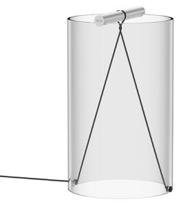 Stolní lampa FLOS, To-Tie T2, stmívatelné, Transparentní, Obývací pokoj, Sklo, Design