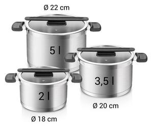 Sada nádobí COMPACT, 6 ks