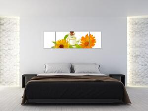 Obraz květinového oleje (170x50 cm)