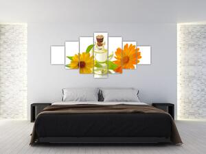 Obraz květinového oleje (210x100 cm)