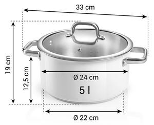 Kastrol DELIGHT s poklicí ø 24 cm, 5,0 l