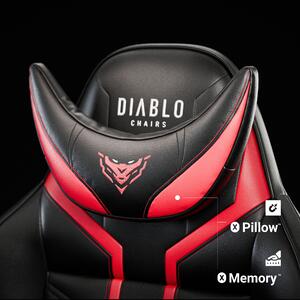 Herní židle Diablo X-Ray 2.0 Normal Size: černo-červená