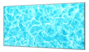 Ochranná deska tyrkysová hladina vody - 52x60cm / Bez lepení na zeď