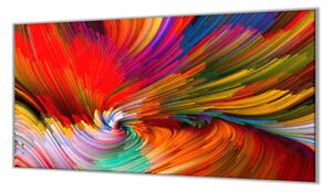 Ochranná deska barevný abstrakt - 52x60cm / S lepením na zeď