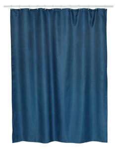 Erga RIST, sprchový závěs s háčky (12ks) 200x180 cm, tmavě modrá, ERG-08379