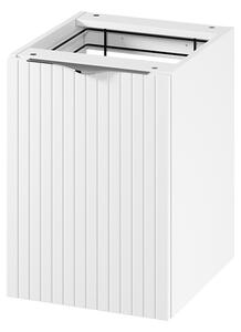 Cersanit Tirso, nízká doplňková skříňka s košem na prádlo 400x446x551 mm, bílá matná, S1017-029