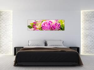 Obraz růží (170x50 cm)