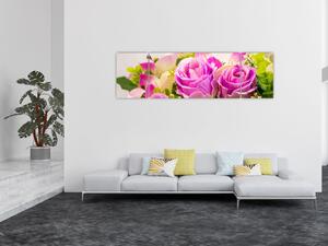 Obraz růží (170x50 cm)