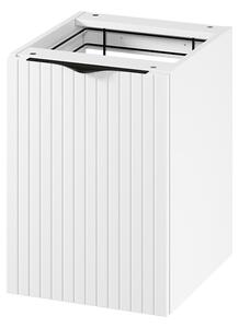 Cersanit Tirso, nízká doplňková skříňka s košem na prádlo 400x446x551 mm, bílá matná, S1017-029