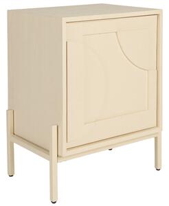 Béžový dubový noční stolek ZUIVER FACES 45 x 35 cm