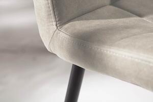 Designová židle Modern světle šedá