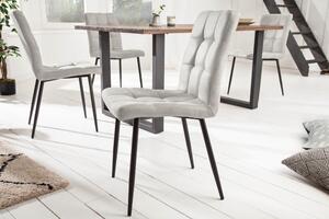 Designová židle Modern světle šedá