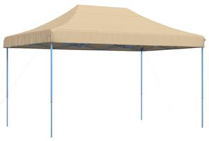 Skládací party stan pop-up béžový 440 x 292 x 315 cm