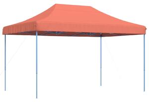 Skládací party stan pop-up terakota 440 x 292 x 315 cm