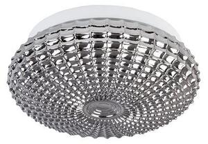 Nova Luce Stropní svítidlo CLAM kouřové chromové sklo bílá kov E27 2x12W IP44