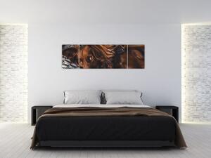 Obraz ležících psů (170x50 cm)