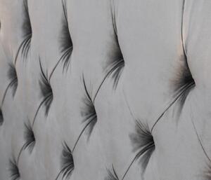 Massive home | Luxusní dvoulůžková postel šedá Sanel 180 x 200 cm MH399920