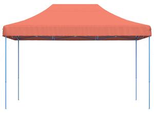 Skládací party stan pop-up terakota 410 x 279 x 315 cm