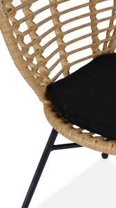 Jídelní židle SCK-472 přírodní/černá