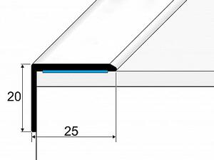 Schodový profil 25 x 20 mm (samolepící) | dýhovaný Dub nelakovaný