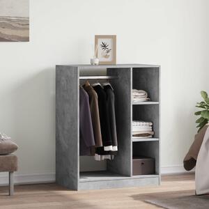Šatní skříň betonově šedá 77 x 48 x 102 cm kompozitní dřevo