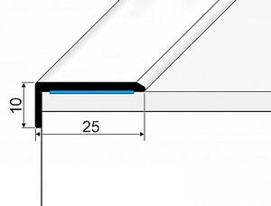 Schodový profil 25 x 10 mm (samolepící) | dýhovaný Dub nelakovaný