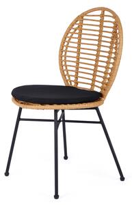 Jídelní židle SCK-472 přírodní/černá
