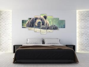 Obraz medvěda (210x100 cm)