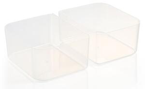 Dóza s 2 miskami FRESHBOX 1,2 l, obdélníková