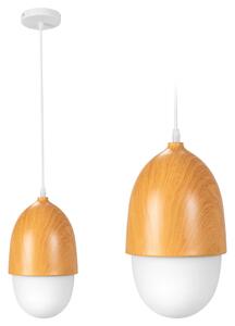 TOOLIGHT - Závěsná stropní lampa oříšek kov/dřevo APP952-1CP
