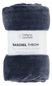 Modrý přehoz 200x240 cm Raschel – Catherine Lansfield