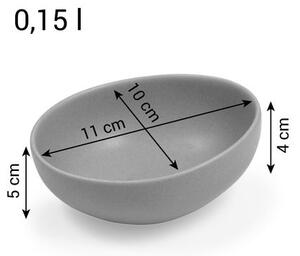 Miska FANCY HOME Stones 11 cm, bílá