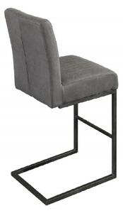 Massive home | Barová židle s kovovými nohami, šedá Gustav - sada 2 kusů MH400060