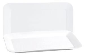 Servírovací podnos Quid Basic Obdélníkový Keramický Bílý (25,9 x 15 cm) (6 kusů)