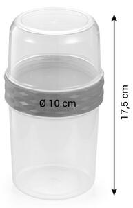 Dvoudílná dóza na potraviny 4FOOD, 500/350 ml