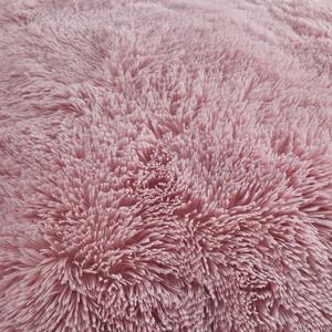 Růžové mikroplyšové povlečení Catherine Lansfield Cuddly, 135 x 200 cm
