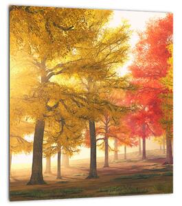 Obraz podzimních stromů (30x30 cm)