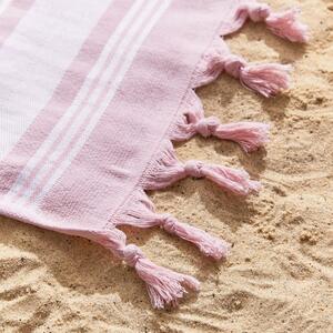 Růžová plážová osuška 150x75 cm Hammam - Catherine Lansfield