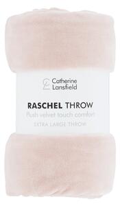 Růžový přehoz 200x240 cm Raschel – Catherine Lansfield