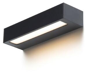 RED - DESIGN RENDL RENDL ASTER 25 nástěnné svítidlo černá mléčný akryl 230V LED 2x6W IP65 3000K R14198