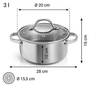Kastrol SteelCRAFT s poklicí ø 20 cm, 3,0 l