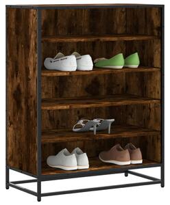Botník kouřový dub 75 x 38 x 97,5 cm kompozitní dřevo a kov 3300872