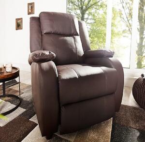 Massive home | Relaxační křeslo z umělé kůže, hnědé Ninel MH360300
