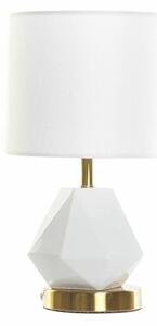 13493 Stolní lampa DKD Home Decor Bílý Polyester Kov Keramický 220 V Zlatá 50 W (20 x 20 x 37 cm)