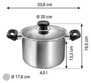 Hrnec BRAVA s poklicí ø 20 cm, 4,0 l