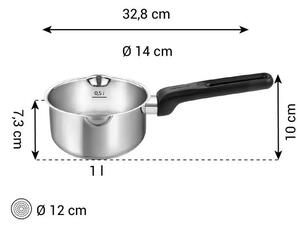 Rendlík BRAVA s oboustrannou nálevkou ø 14 cm, 1,0 l