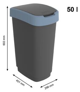 Odpadkový koš z recyklovaného plastu 50 l Twist - Rotho