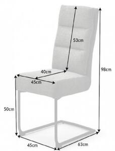 Massive home | Moderní jídelní židle, šedá Melon - sada 2 kusů MH404610
