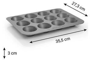 Forma 12 muffinů COMPACT 36 x 27 cm