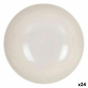 3669 Hluboký Talíř La Mediterránea Melamin Bílý Lesk 21 x 5,3 cm (24 kusů)